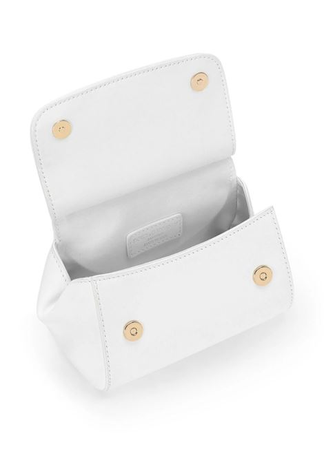 Mini Sicily Bag In White Leather DOLCE & GABBANA KIDS | EB0003-A106580001