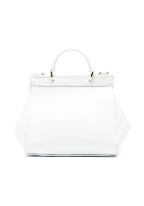 Sicily Bag In White Nappa Leather With Crochet Work DOLCE & GABBANA KIDS | EB0003-AD69380001