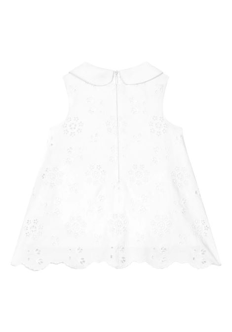 White Poplin and Sangallo Lace Dress DOLCE & GABBANA KIDS | L23DY1-FL5D2W0800
