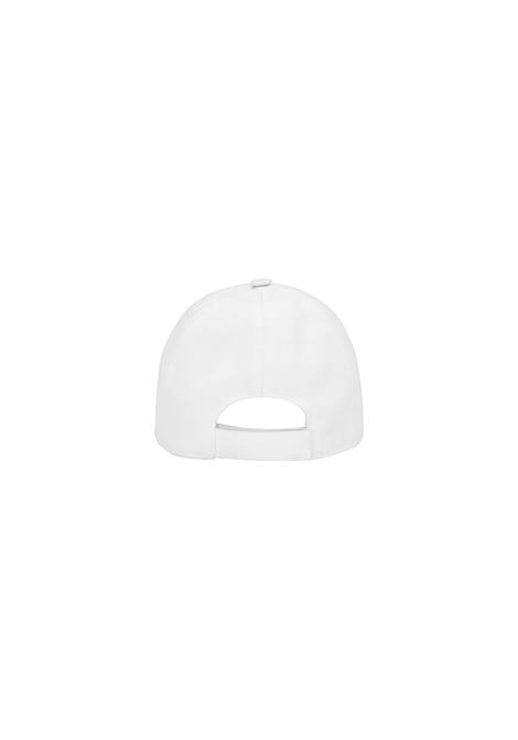 White Twill Baseball Hat With Logoed Plaque DOLCE & GABBANA KIDS | LB4H80-G7NWBW0800