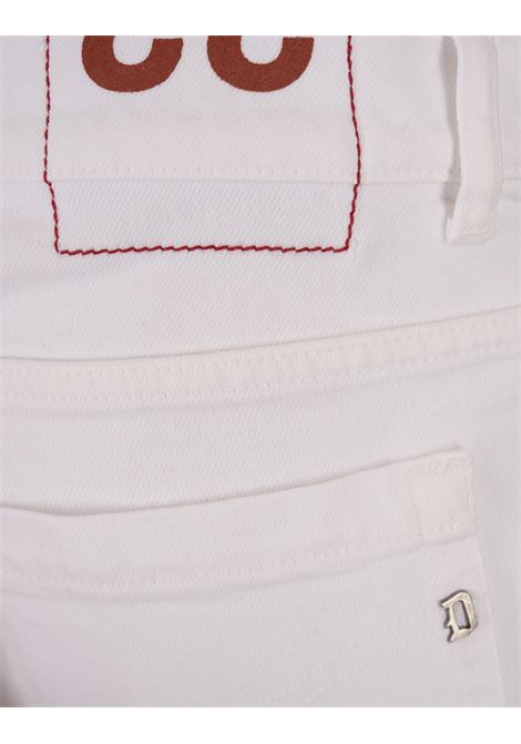 Jeans Skinny George In Bull Stretch Bianco DONDUP | UP232-BS0033 DR4000