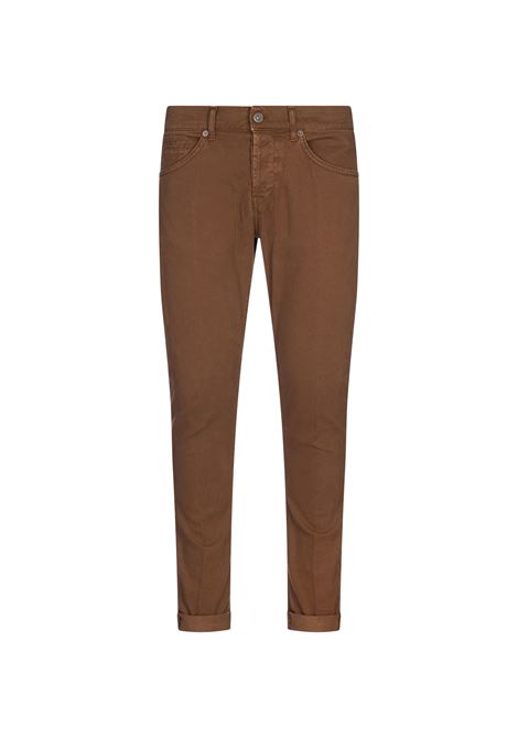 5 Pocket George Trousers In Light Brown Stretch Cotton DONDUP | UP232-CS0179 IB6028