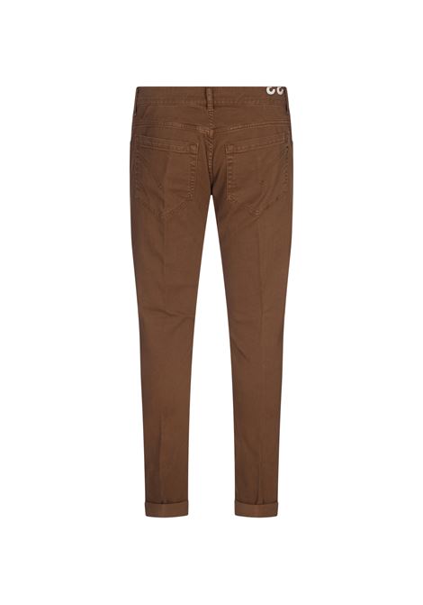 5 Pocket George Trousers In Light Brown Stretch Cotton DONDUP | UP232-CS0179 IB6028