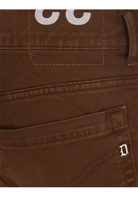 5 Pocket George Trousers In Light Brown Stretch Cotton DONDUP | UP232-CS0179 IB6028