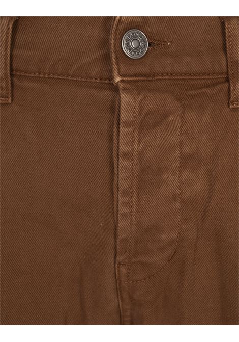 5 Pocket George Trousers In Light Brown Stretch Cotton DONDUP | UP232-CS0179 IB6028