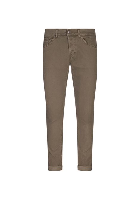 DONDUP Pantaloni George 5 Tasche In Cotone Stretch Kaki - DONDUP