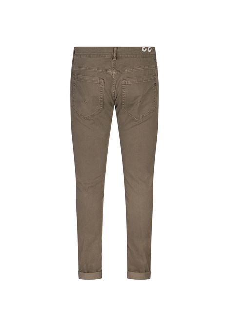 5 Pocket George Trousers In Khaki Stretch Cotton DONDUP | UP232-CS0179 IB6625