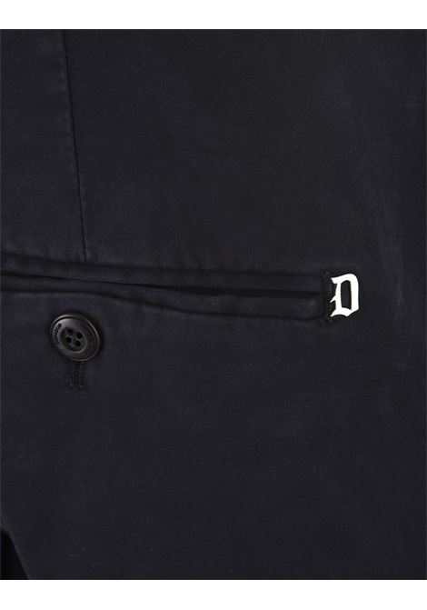 Dark Blue Gaubert Slim Chino Trousers DONDUP | UP235-RSE032 PTD899