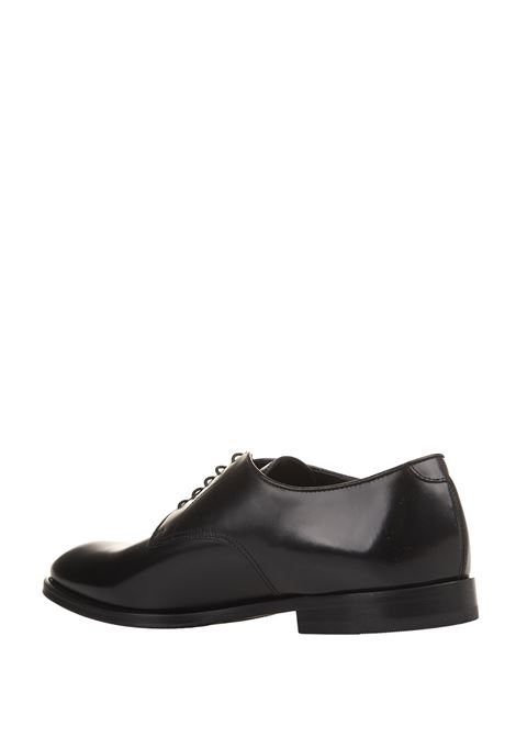 Black Leather Oxford Laced Shoes DOUCALS | DU1003MONZUF007NN00