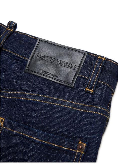 Jeans a Gamba Dritta In Denim Indaco DSQUARED2 KIDS | DQ2252-D0AAMDQ01