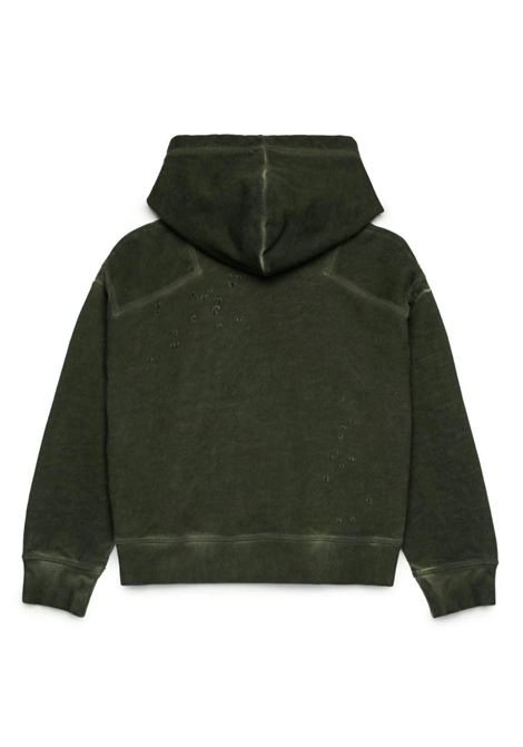 Green Hoodie With Contrast Logo DSQUARED2 KIDS | DQ2609-D0AATDQ564