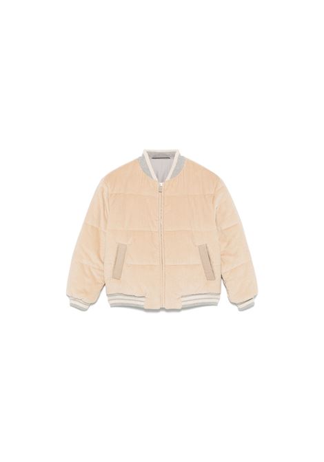 Bomber In Velluto a Coste Beige ELEVENTY KIDS | EV2P37-V0063128