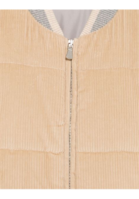 Beige Corduroy Bomber Jacket ELEVENTY KIDS | EV2P37-V0063128