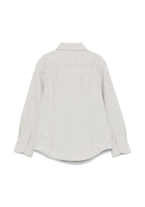 Camicia In Cotone Grigio Chiaro Melange ELEVENTY KIDS | EV5P00-Z2603800