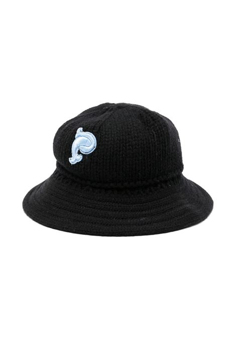 EMILIO PUCCI JUNIOR Cappello Da Pescatore Nero Con Applicazione Logo - EMILIO PUCCI JUNIOR