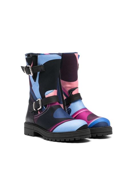 Boots With Wave Print EMILIO PUCCI JUNIOR | PV0A46-G0153999VI