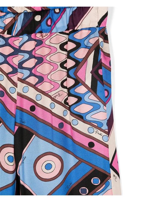 Straight Leg Trousers With Vivara Print EMILIO PUCCI JUNIOR | PV6A90-K0201999VI