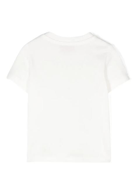 White T-Shirt With Contrast Logo EMILIO PUCCI JUNIOR | PV8041-Z2354101