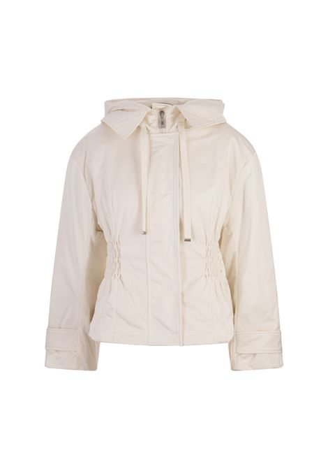 White Short Down Jacket With Elasticated Waistband ERMANNO SCERVINO | D450B303RUUJ10606