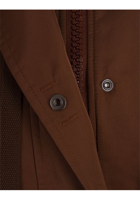 Brown Midi Down Jacket With Elasticated Waistband ERMANNO SCERVINO | D450B304RUUJ91241