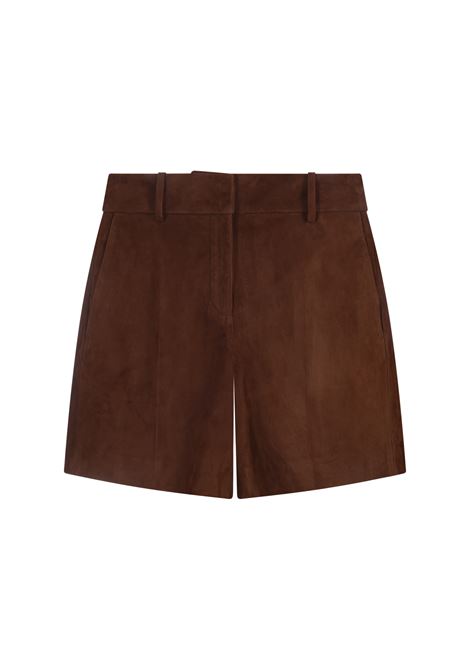 Shorts In Suede Marrone ERMANNO SCERVINO | D450P325FPX91241