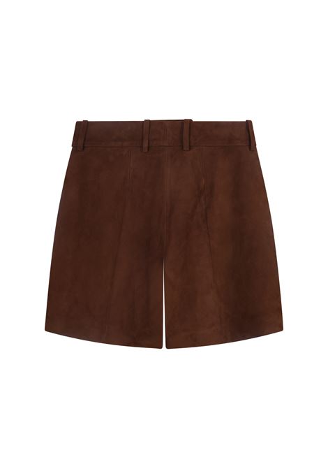 Shorts In Suede Marrone ERMANNO SCERVINO | D450P325FPX91241