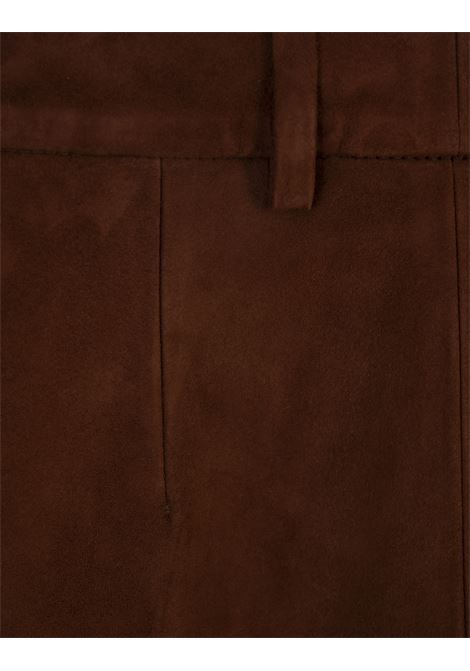Shorts In Brown Suede ERMANNO SCERVINO | D450P325FPX91241
