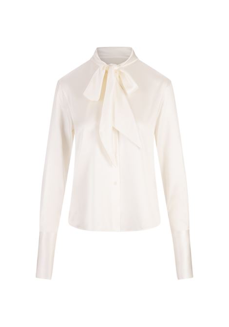 White Silk Shirt With Neck Bow ERMANNO SCERVINO | D452K316OEL10606