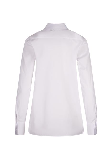 Camicia Bianca Con Plastron Ricamato ERMANNO SCERVINO | D452K738BQP10601