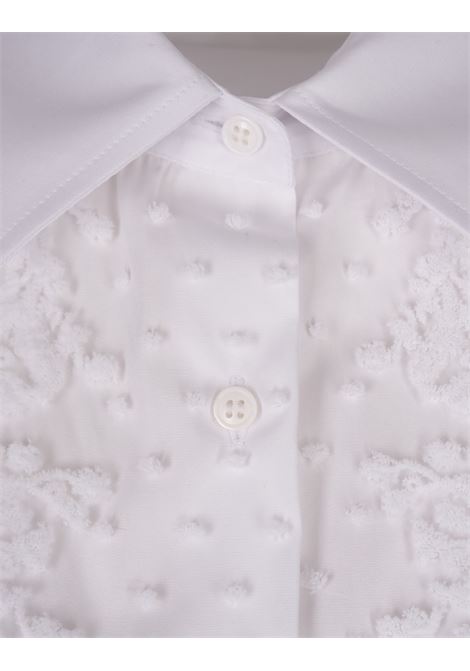 White Shirt With Embroidered Plastron ERMANNO SCERVINO | D452K738BQP10601