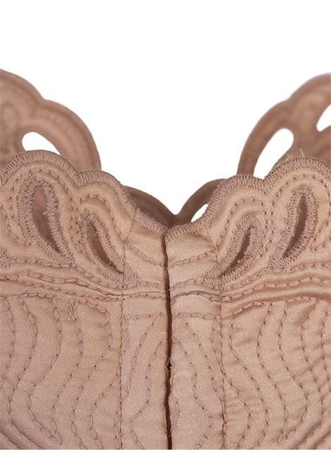 Pink Silk Satin Bra Top With Embroidery ERMANNO SCERVINO | D452L719OEL51315