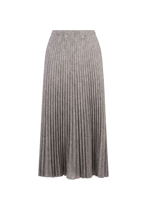 Grey Pleated Knitted Midi Skirt ERMANNO SCERVINO | D452O303KBHM4501