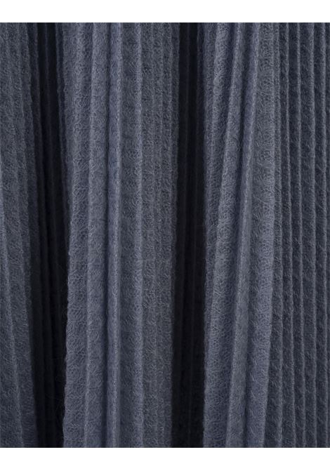 Blue Mohair Blend Pleated Midi Skirt ERMANNO SCERVINO | D452O310KBHM4504