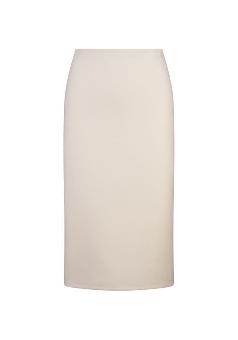 Ivory Wool Cloth Midi Skirt ERMANNO SCERVINO | D452O316HNG14800