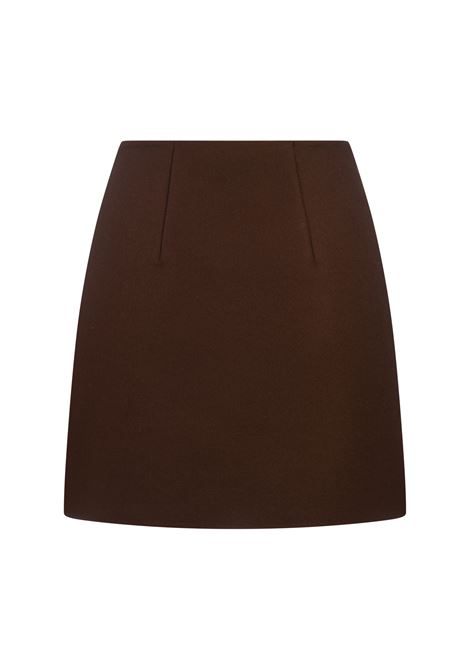 Brown Wool Cloth Short Skirt ERMANNO SCERVINO | D452O318HNG91241