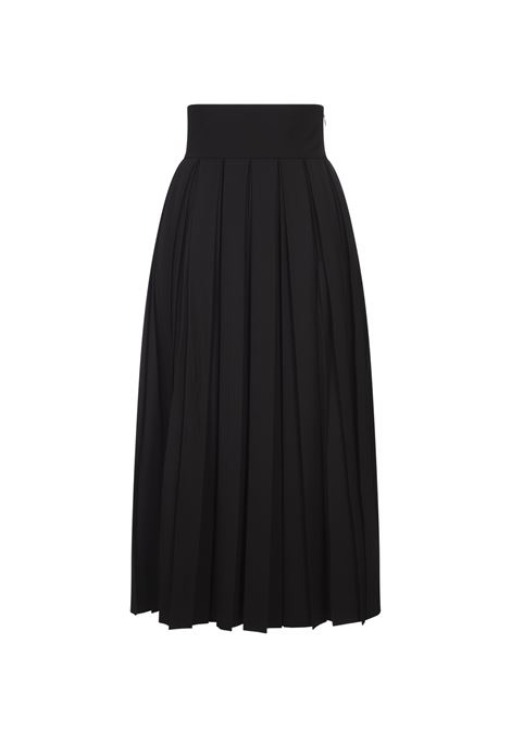 Black Pleated Skirt With Slit ERMANNO SCERVINO | D452O708IDF95708