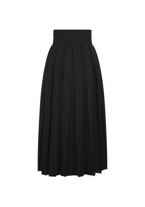 Black Pleated Skirt With Slit ERMANNO SCERVINO | D452O708IDF95708