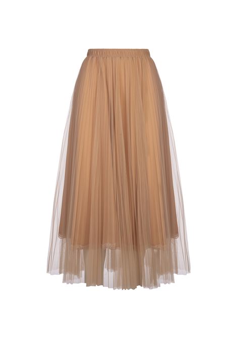 Gonna Midi In Tulle Beige ERMANNO SCERVINO | D452O735TTJ51316