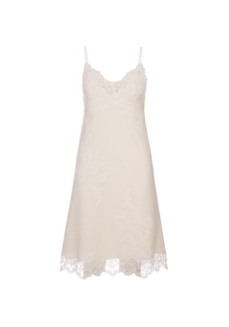 White Short Lingerie Dress With Lace ERMANNO SCERVINO | D452Q347KBH10606