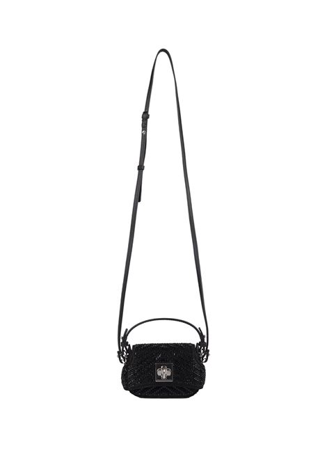 ERMANNO SCERVINO Borsa Mini Mini Audrey Nera Con Cristalli - ERMANNO SCERVINO