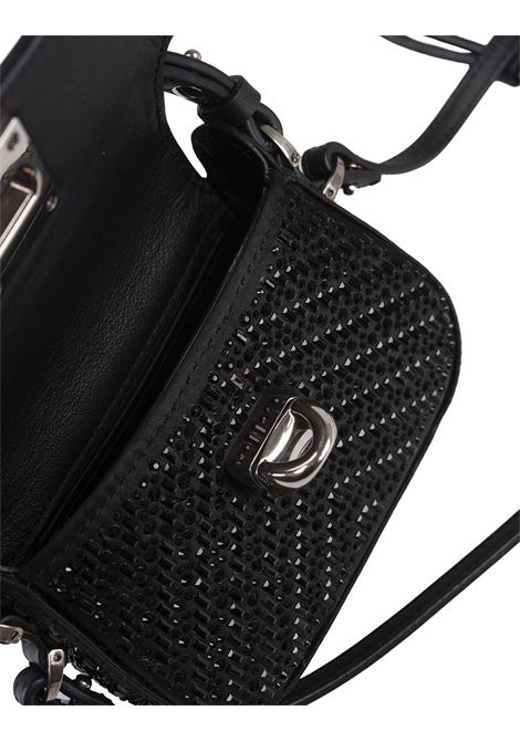 Black Mini Mini Audrey Bag With Crystals ERMANNO SCERVINO | D453W715CTEZK95708