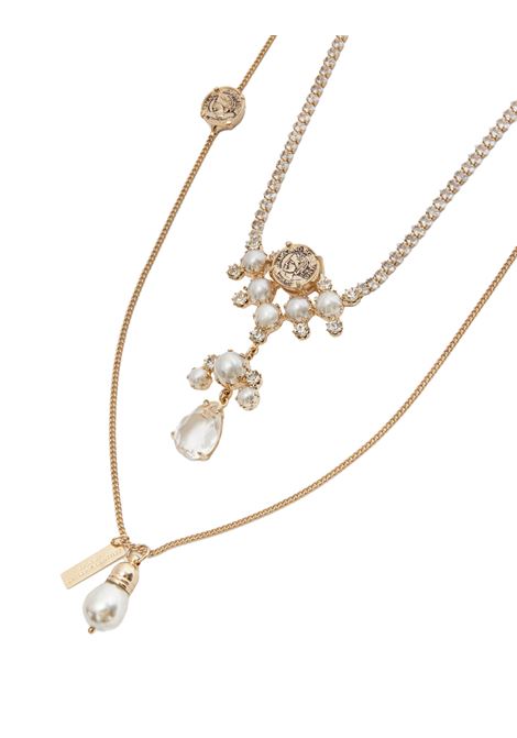 Multichain Necklace With Pearls and Stones ERMANNO SCERVINO | D453X420BJMOC2
