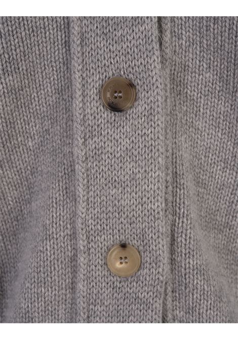 Oversized Cardigan In Grey Cashmere ERMANNO SCERVINO | D455N306TFQM1515