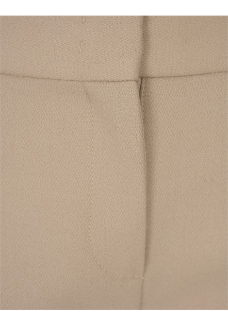 Pantaloni In Fresco Di Lana Beige ERMANNO SCERVINO | D456P300HJA41107