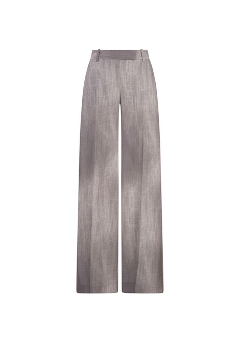 Grey Wide Leg Trousers With Faded Effect ERMANNO SCERVINO | D456P313RQFS4508