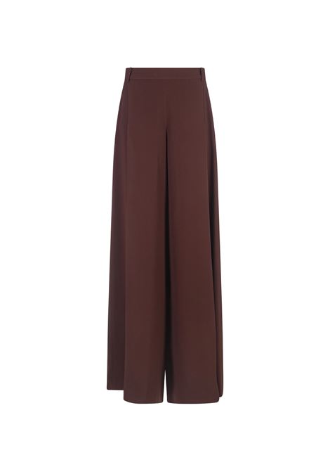 Brown Wide Palazzo Trousers ERMANNO SCERVINO | D456P721ILM91420