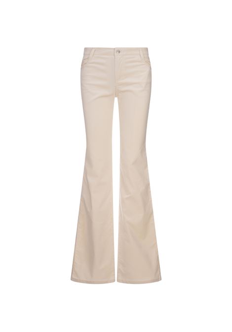 Pantaloni Flare In Velluto a Coste Bianco ERMANNO SCERVINO | D457P307HBP10606