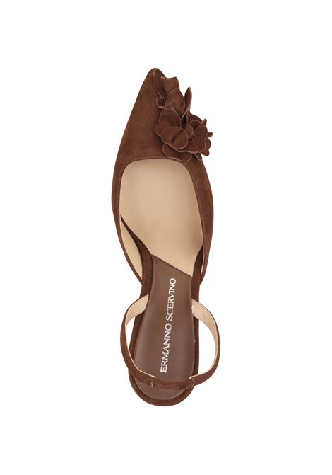 Brown Suede Pointed Slingback ERMANNO SCERVINO | D458Z351RZTM91241