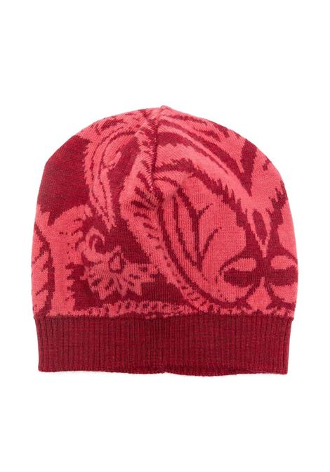 Red Paisley Beanie ETRO KIDS | GV0A67-W0033844