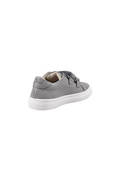 Gray Sneakers With Logo Patch ETRO KIDS | GV0P26-Z0848905